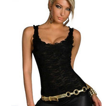 Load image into Gallery viewer, Women Tank Tops Fashion Lace Women's Tank Crochet Embroidery Fitness Summer Casual Blouse Camisole Sleeveless Shirt For Female