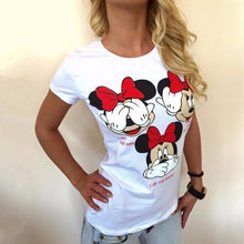 Load image into Gallery viewer, Blusas Femininas Fashion Women's Blouses Casual Blouse Shirts Short Sleeves O-neck Tops Tee Woman Clothing Harajuku Blouse