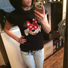 Load image into Gallery viewer, Brand New Summer Harajuku T-Shirts Women Short Sleeve Mouse Print Female T Shirt Woman O-neck Punk Tee Tops Casual Clothing
