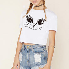 Load image into Gallery viewer, 2018 New Blusa Feminina Women Tops Short Sleeve print Blouse Shirt  Plus Size  Women's shirt Plus Size Fashion Blouses