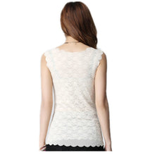 Load image into Gallery viewer, Women Tank Tops Fashion Lace Women's Tank Crochet Embroidery Fitness Summer Casual Blouse Camisole Sleeveless Shirt For Female