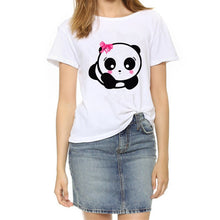 Load image into Gallery viewer, Soatrld New 2017 Fashion Women t-shirts  Summer Slim Women's Short Sleeve Print Casual  Cotton White Tshirt Plus Size Tops