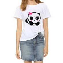 Load image into Gallery viewer, Soatrld New 2017 Fashion Women t-shirts  Summer Slim Women's Short Sleeve Print Casual  Cotton White Tshirt Plus Size Tops