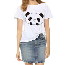 Load image into Gallery viewer, Soatrld New 2017 Fashion Women t-shirts  Summer Slim Women's Short Sleeve Print Casual  Cotton White Tshirt Plus Size Tops