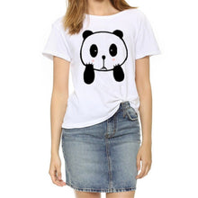 Load image into Gallery viewer, Soatrld New 2017 Fashion Women t-shirts  Summer Slim Women's Short Sleeve Print Casual  Cotton White Tshirt Plus Size Tops