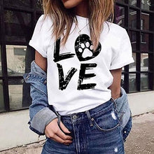 Load image into Gallery viewer, 2019 Summer LOVE Printed Women's T-Shirt Cotton Harajuku Summer Female Top Tee For Lady Girl Round neck T-shirts Hipster Tumblr