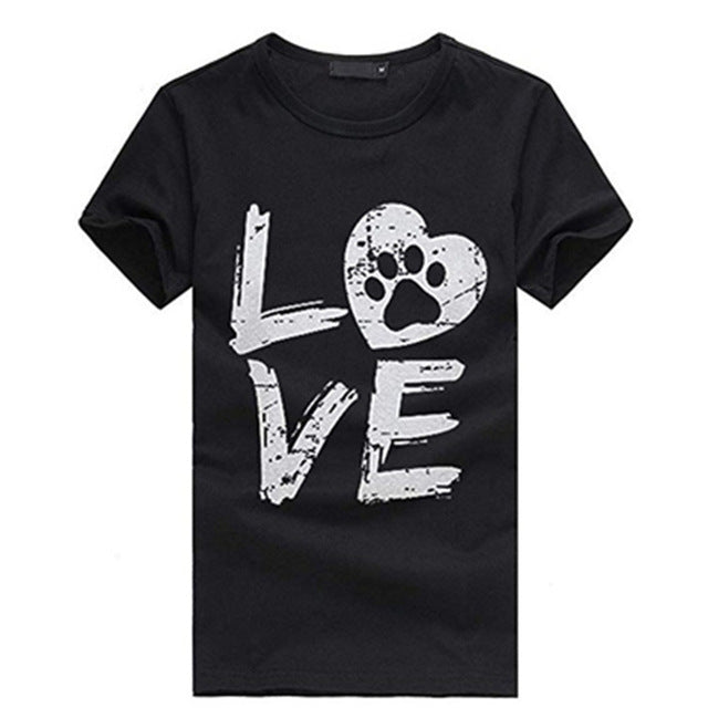 2019 Summer LOVE Printed Women's T-Shirt Cotton Harajuku Summer Female Top Tee For Lady Girl Round neck T-shirts Hipster Tumblr